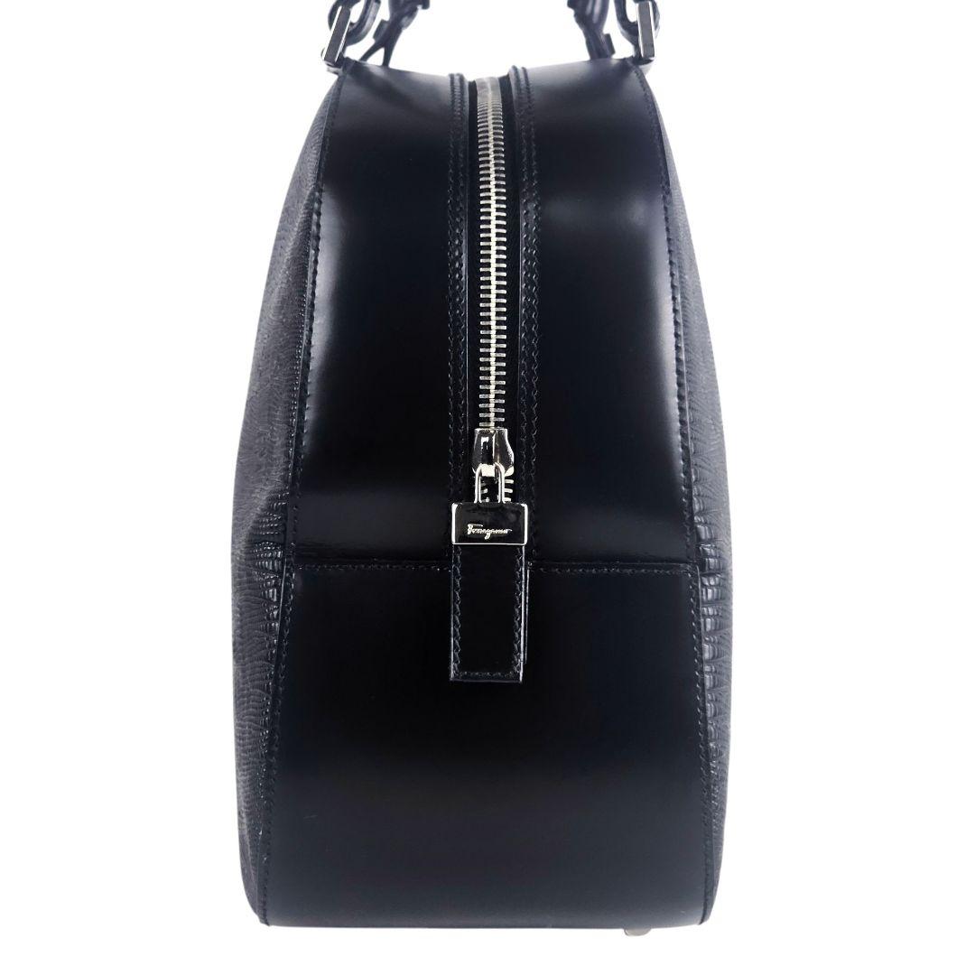 美品 フェラガモ Salvatore Ferragamo ハンドバッグ ブラック 美品 フェラガモ Salvatore Ferragamo ハンドバッグ ブラック