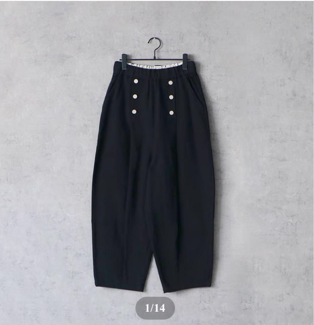 MAGALI リネン マリンパンツ black MAGALI リネン マリンパンツ black