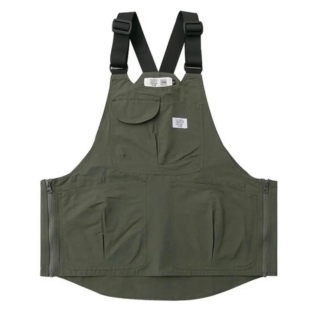オーバーオール風 アウトドア ワークベスト サロペット風 【超目玉枠