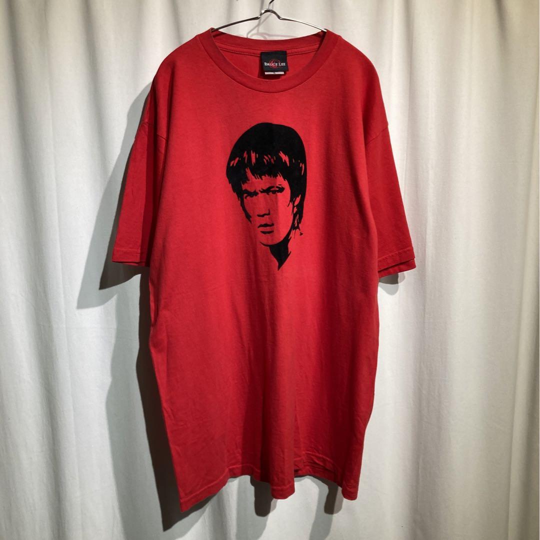 00\'s【bruce lee】tシャツ 赤