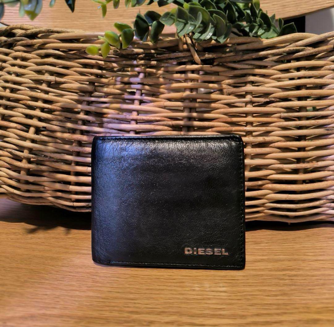 DIESEL 二つ折り財布 黒