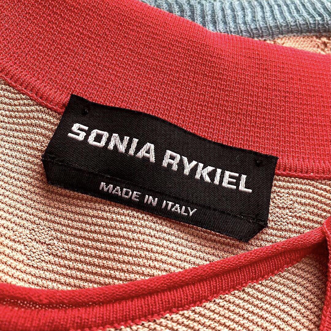 SONIA RYKIEL イタリア製 レーヨンニットワンピース 36