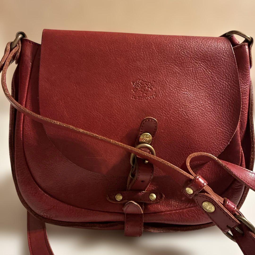 IL BISONTE レザー ショルダーバッグ メッセンジャーバッグ A4 PC IL BISONTE ショルダーバッグ バッグ / ORIGINAL LEATHER