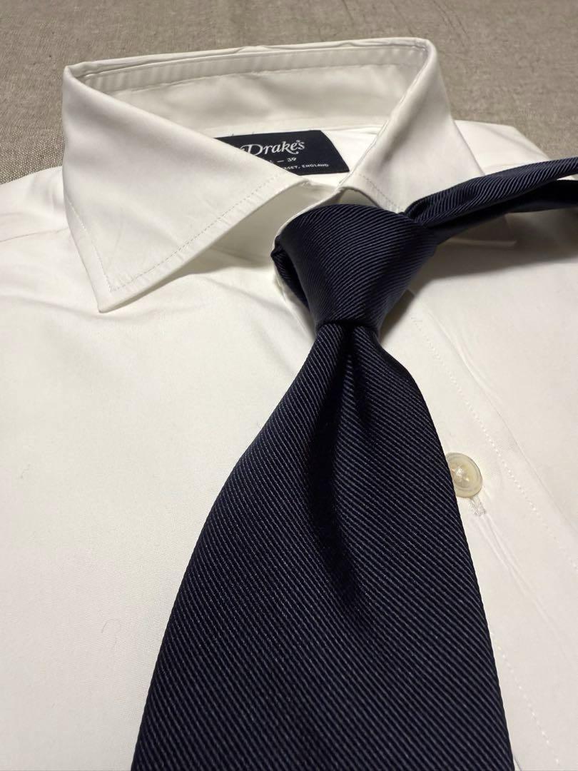 【美品】Brooks Brothers／ソリッド／レップタイ／ネイビー