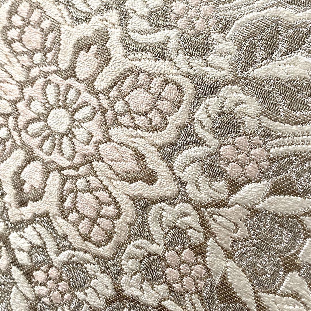 O0784 美品 逸品 上品 服部 織物 オリエント更紗 正絹 袋帯