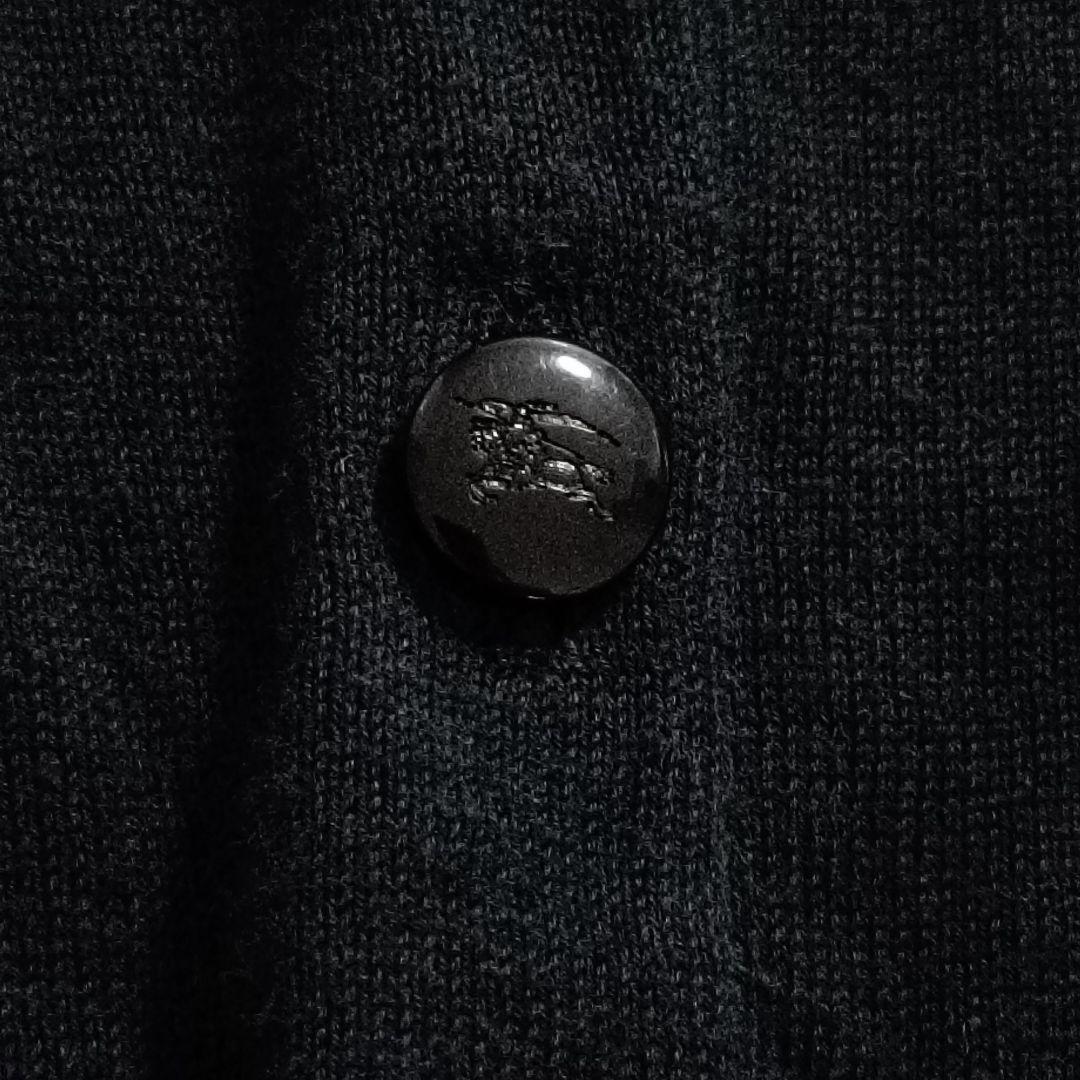 a1184】BURBERRY バーバリー ショート丈 カーディガン 38 黒