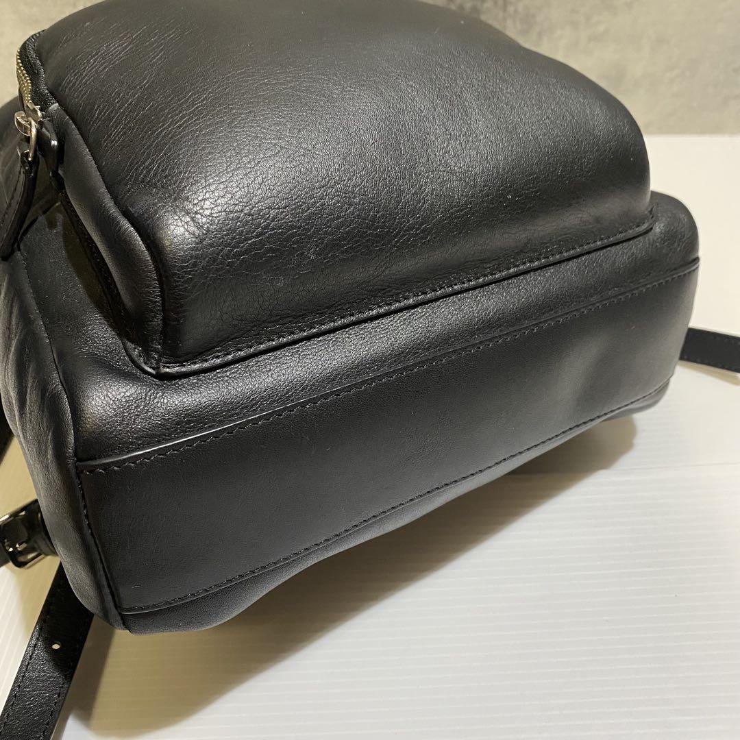 【美品】agnes b. 　レザーリュック ブラック　牛革 美品】agnes b. レザーリュック ブラック 牛革 - メルカリ