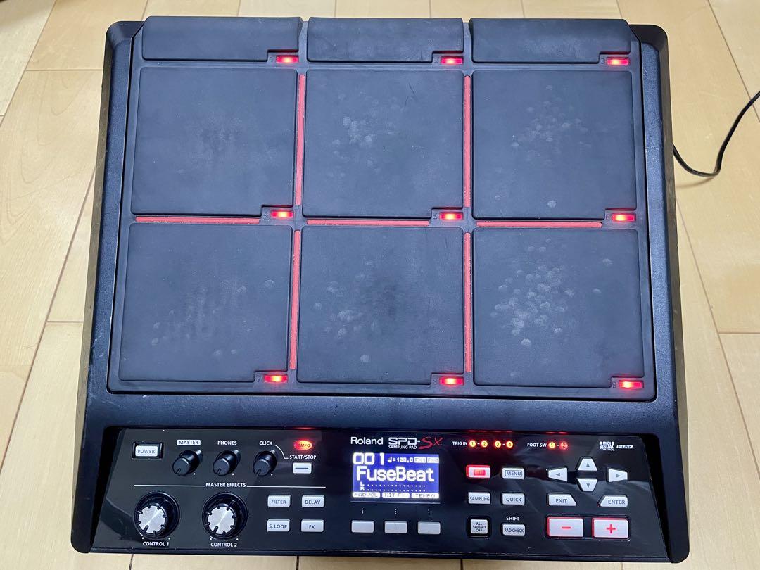 Roland SPD-SX PRO MIDIパッド 本体 スタンド、ケース付き 楽器