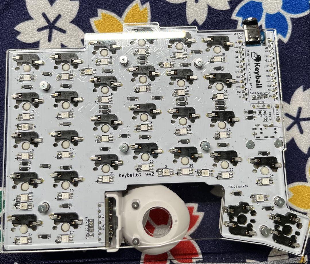 keyball61 完成品 LED実装済み 【気質アップ】 goodmaskco.com