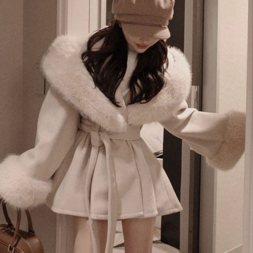 Darichダーリッチ ウエストベルトプリンセスラインコート FL BEG SIZE Darich