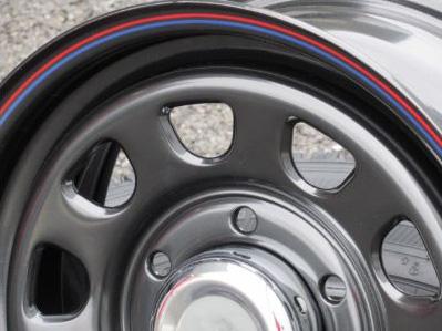 200系ハイエース用 ナスカー+デイトナブラック195/80R15＊BKナット付