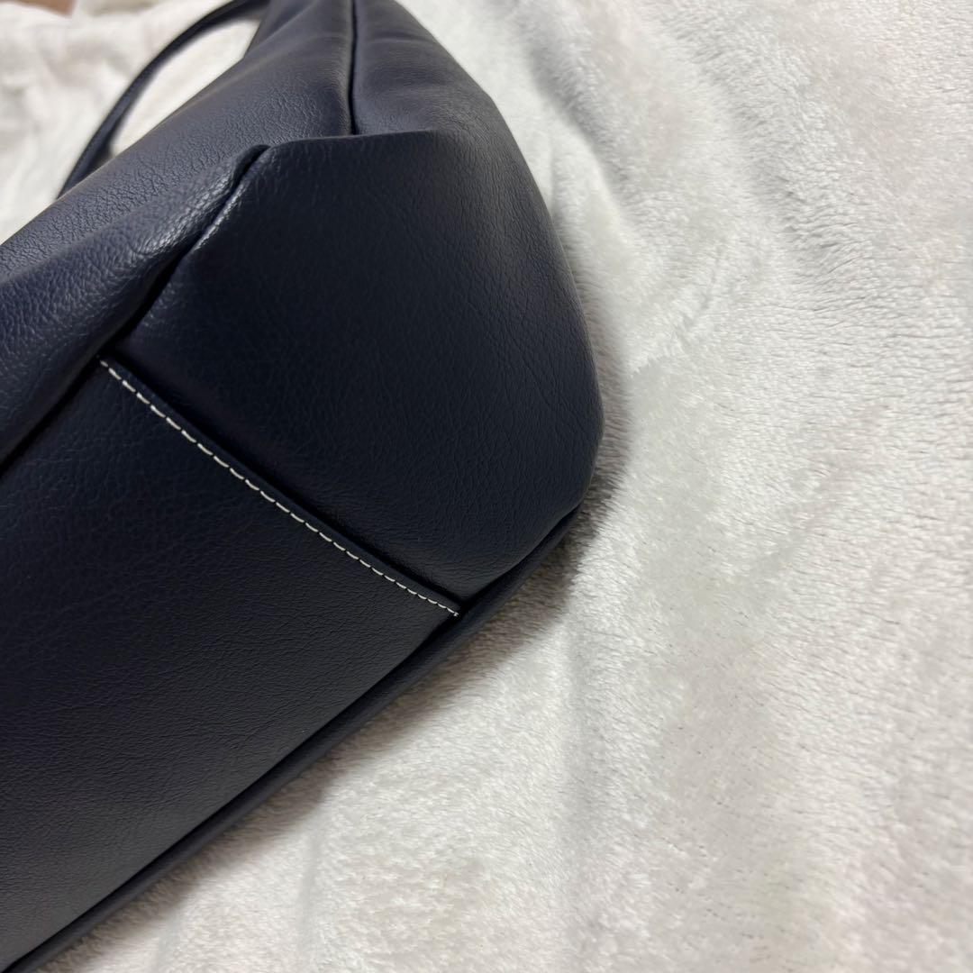 美品♡Kitamura キタムラ ネイビー トートバッグ タッセル レザー