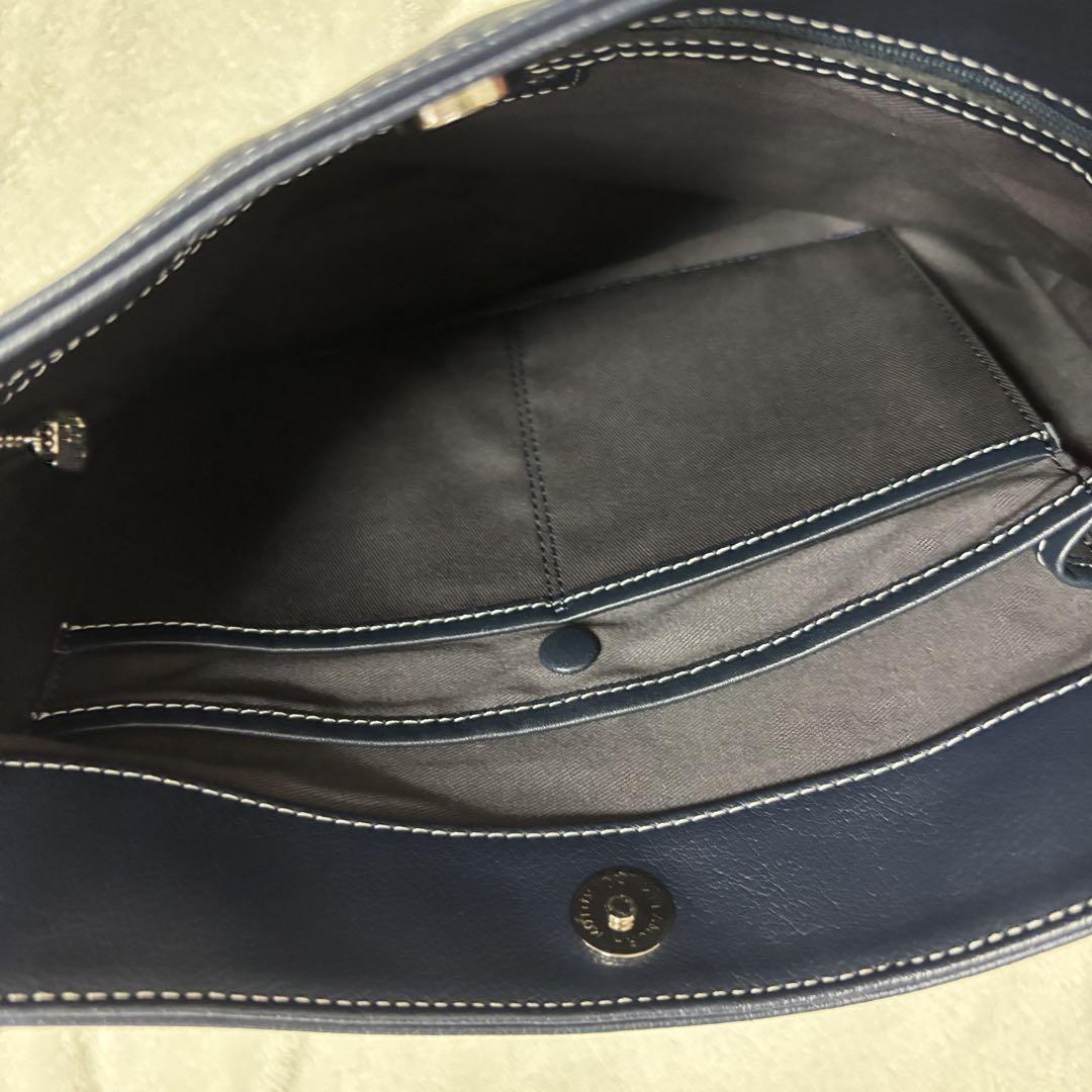 美品♡Kitamura キタムラ ネイビー トートバッグ タッセル レザー
