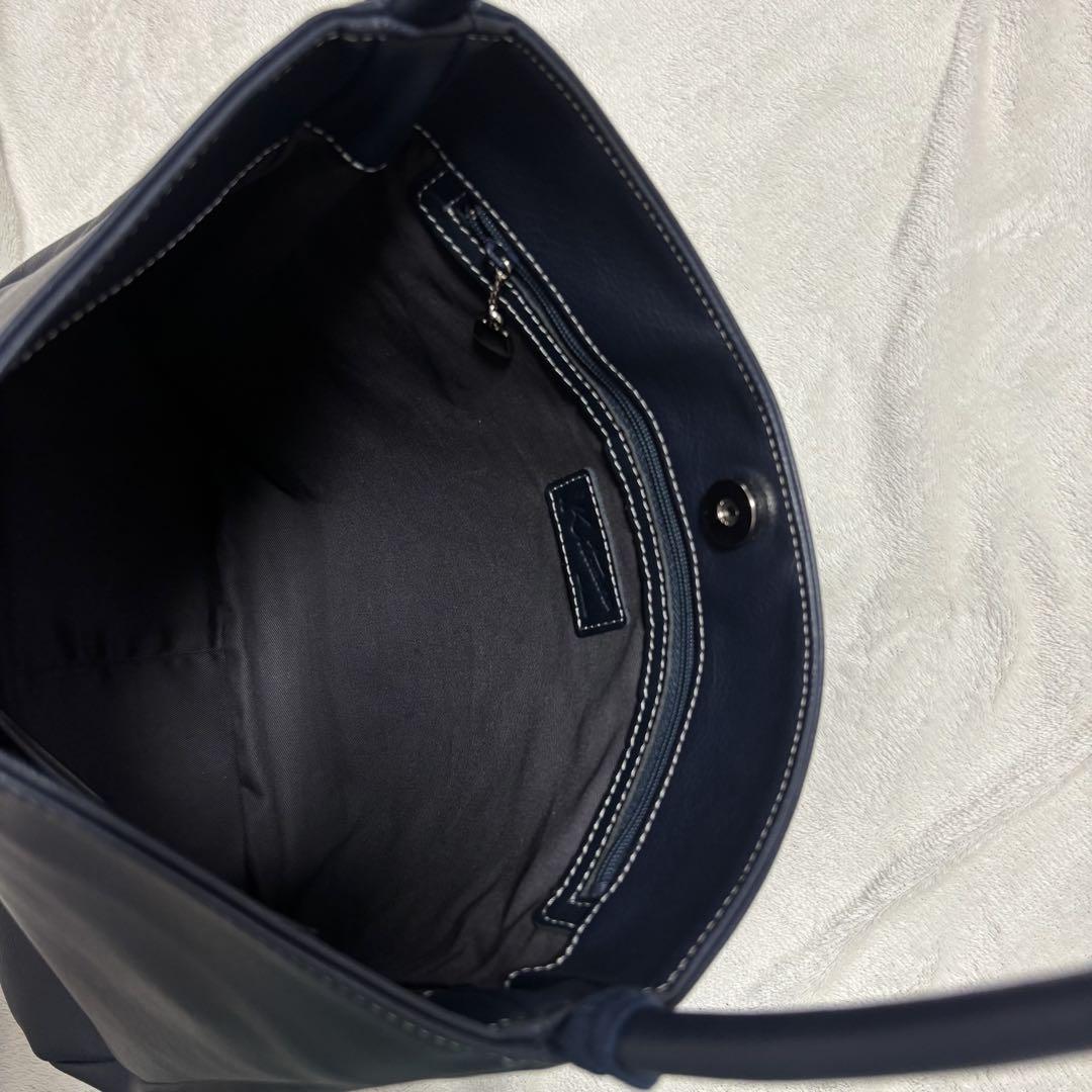 美品♡Kitamura キタムラ ネイビー トートバッグ タッセル レザー