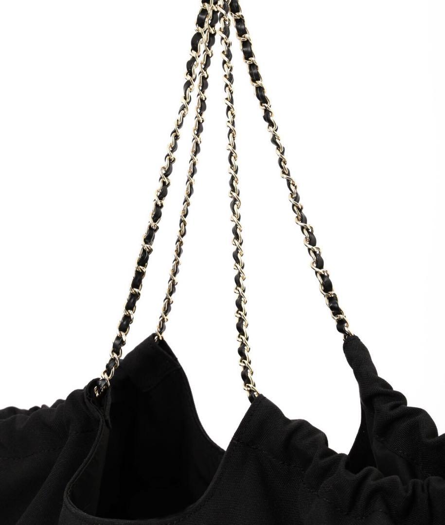 JILLSTUART チェーンロゴトート ブラック バッグ
