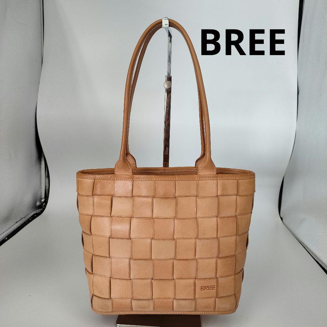 ADM23 ブリー BREE 美品 イントレチャート ハンドバッグ トートバッグ