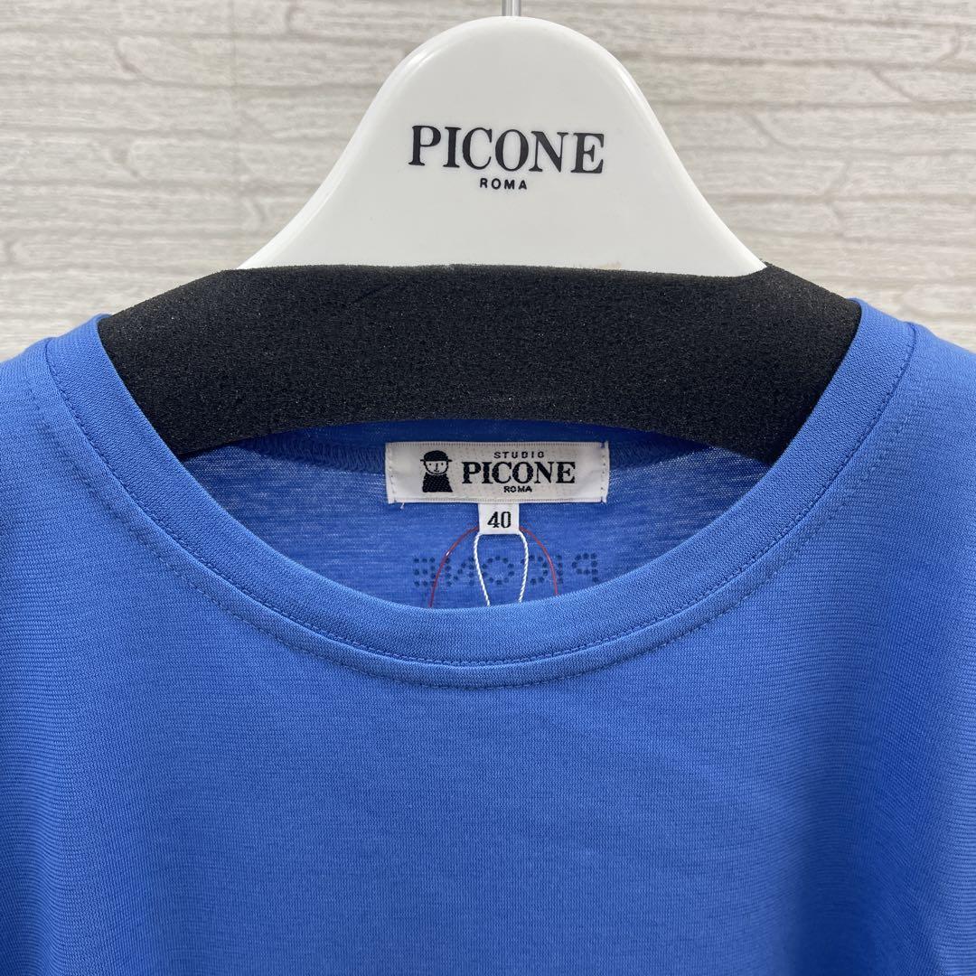 センスのいい お歳暮 PICONE 刺繍入り青Tシャツ メルカリ - サイズL トップス