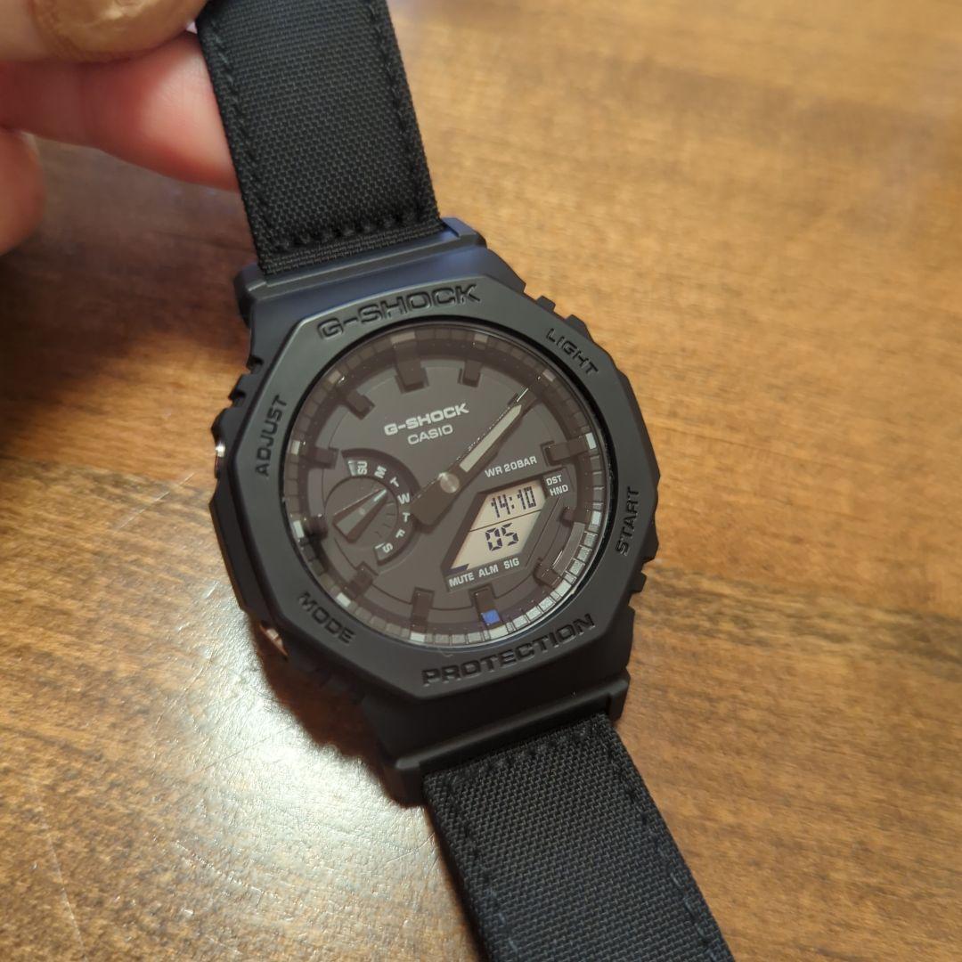 美品 G-SHOCK GA-2100BCE-1AJF クロスバンド