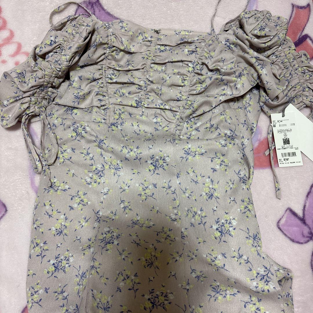 バリエプリントワンピースピンク0サイズ