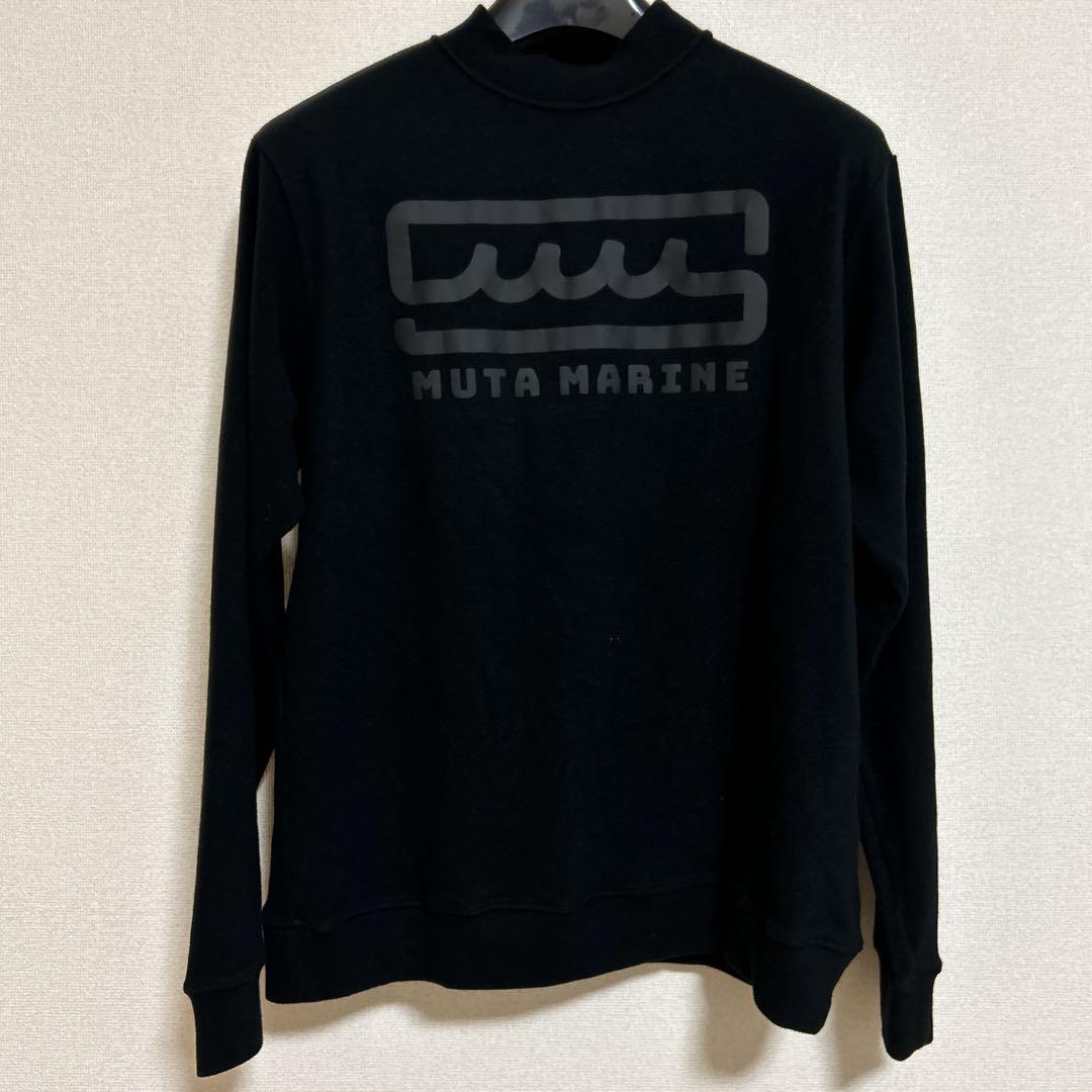 MUTA MARINE ライトニット モックネックプルオーバー ブラック5