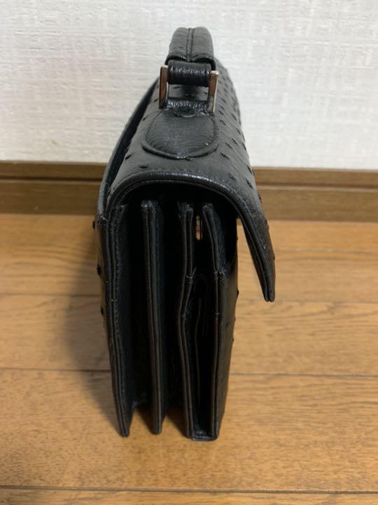 オーストリッチセカンドバッグ。