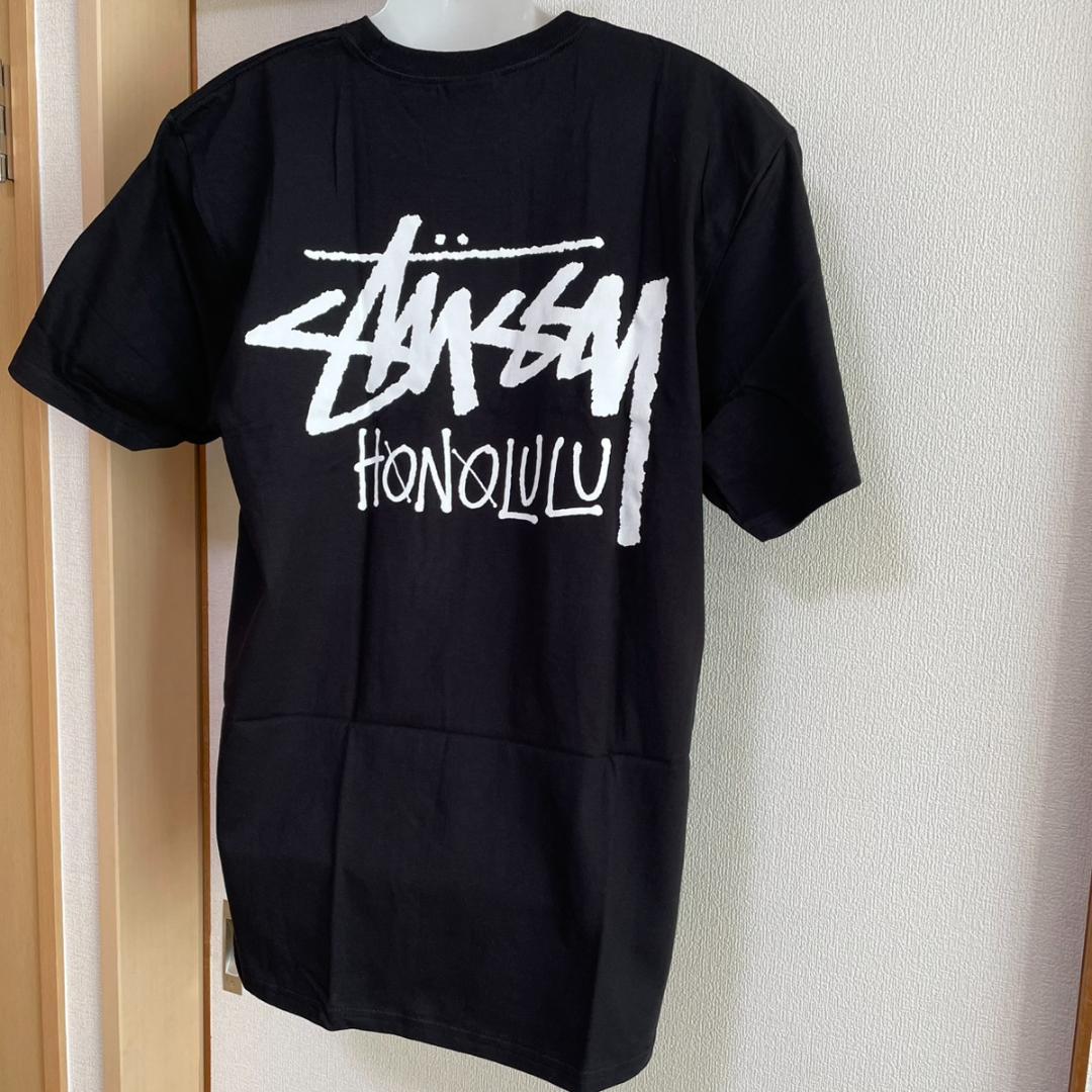 STUSSY ステューシー ホノルル Tシャツ 半袖 ブラック 黒 XL 海外