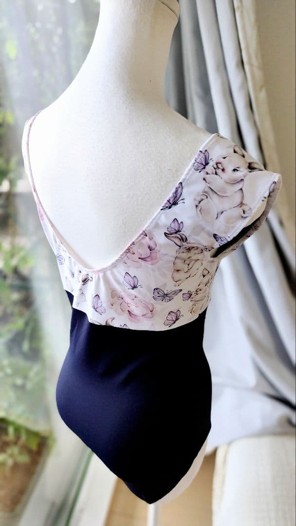 nao様専用レオタード2着うさぎとアラベスク風花柄