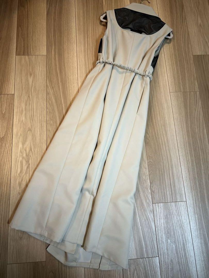 UNITEDTOKYO ワンピース ノースリーブ レイヤード　ヴィンドベスト ヴィンドベストワンピース(1 BEIGE): : ウィメンズ｜UNITED