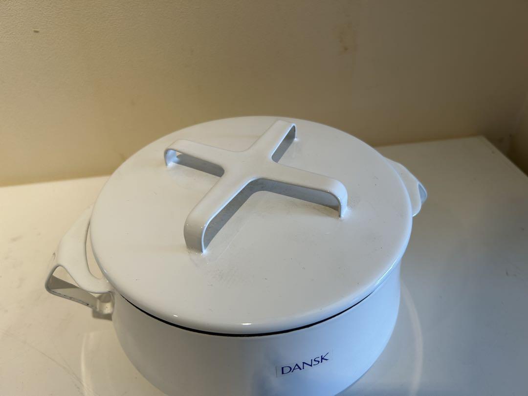 m*o様 028 DANSK コベンスタイル 両手鍋 ホワイト 蓋付き 展示品
