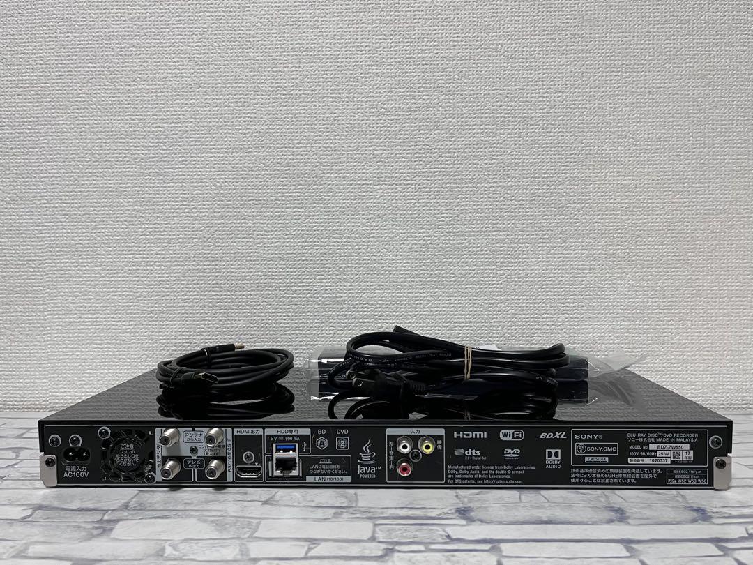 ハイレゾ2番組録画 ソニーブルーレイレコーダーBDZ-ZW550