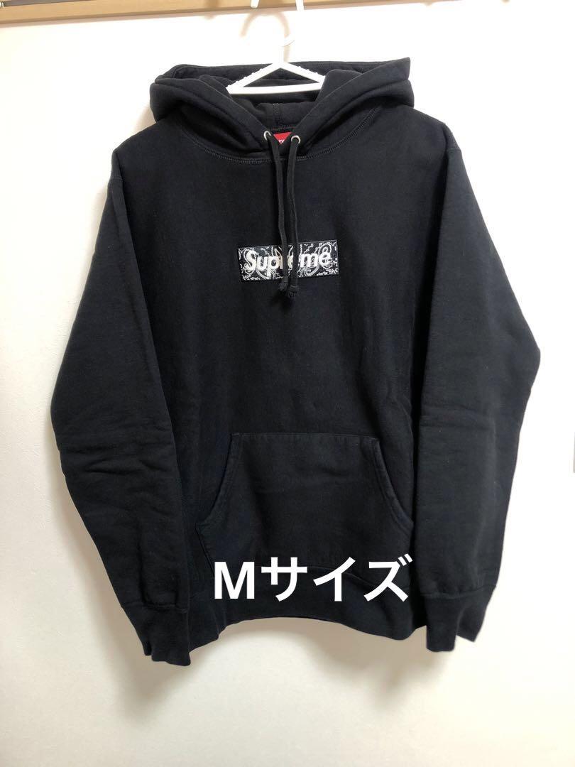 Supreme シュプリーム　19AW バンダナBOXロゴ　パーカー