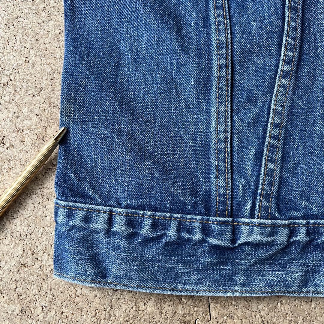 ビンテージ70s【Levi's70505-0217デニムGジャン】44布ケアタグ