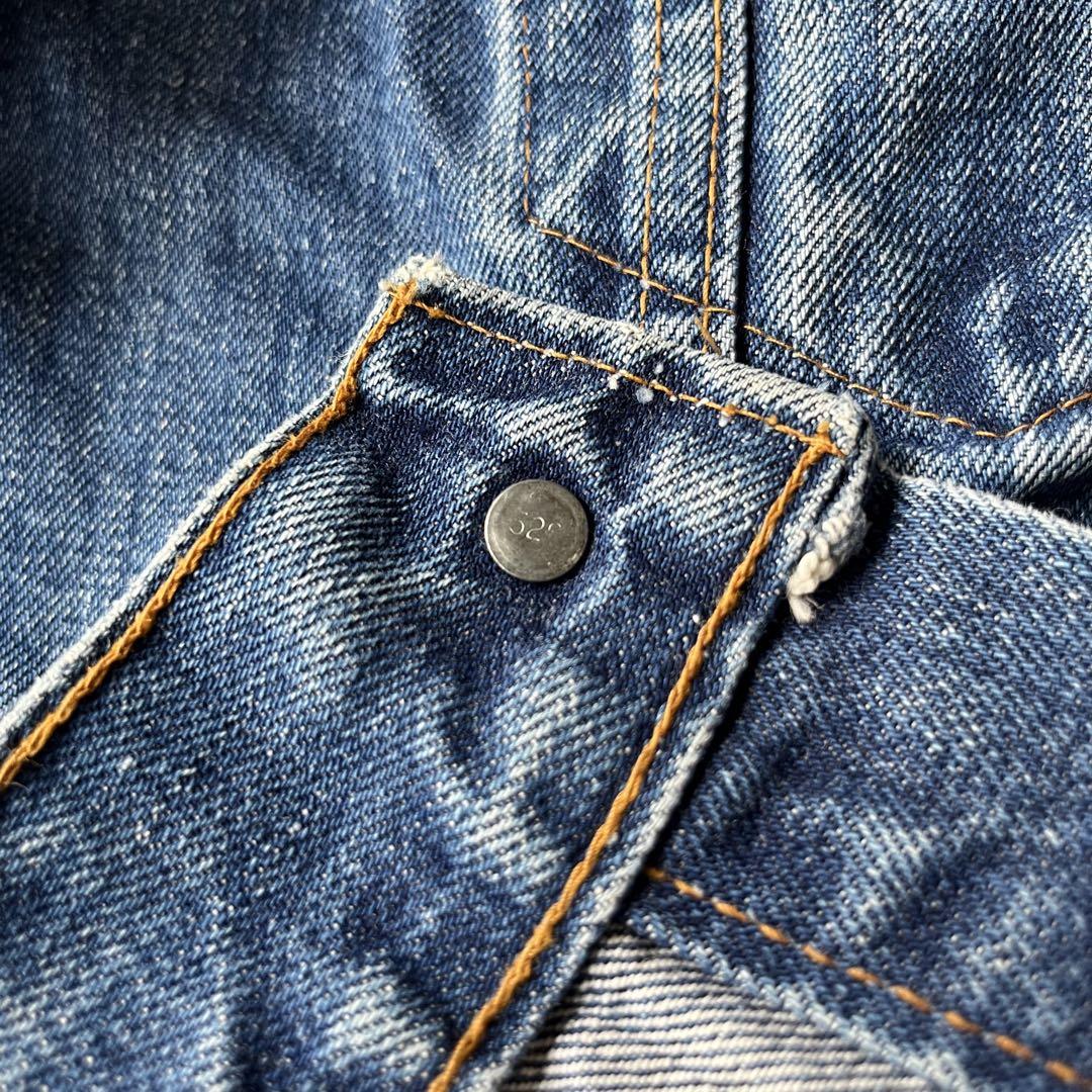 ビンテージ70s【Levi's70505-0217デニムGジャン】44布ケアタグ