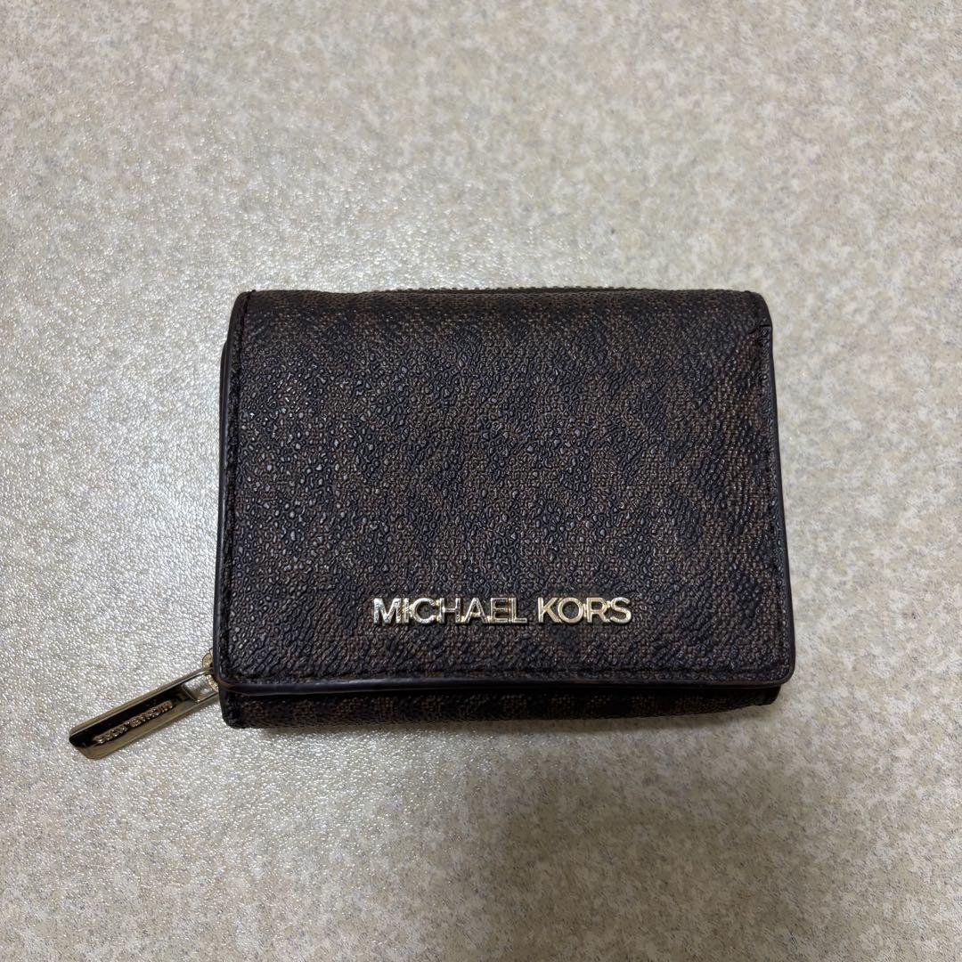MICHAEL KORS(マイケルコース) 3つ折り財布 - ダークブラウン