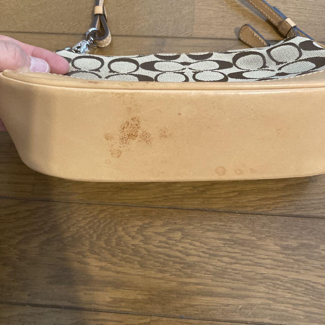 Coach ロゴ柄 ショルダーバッグ　ミニハンドバッグ