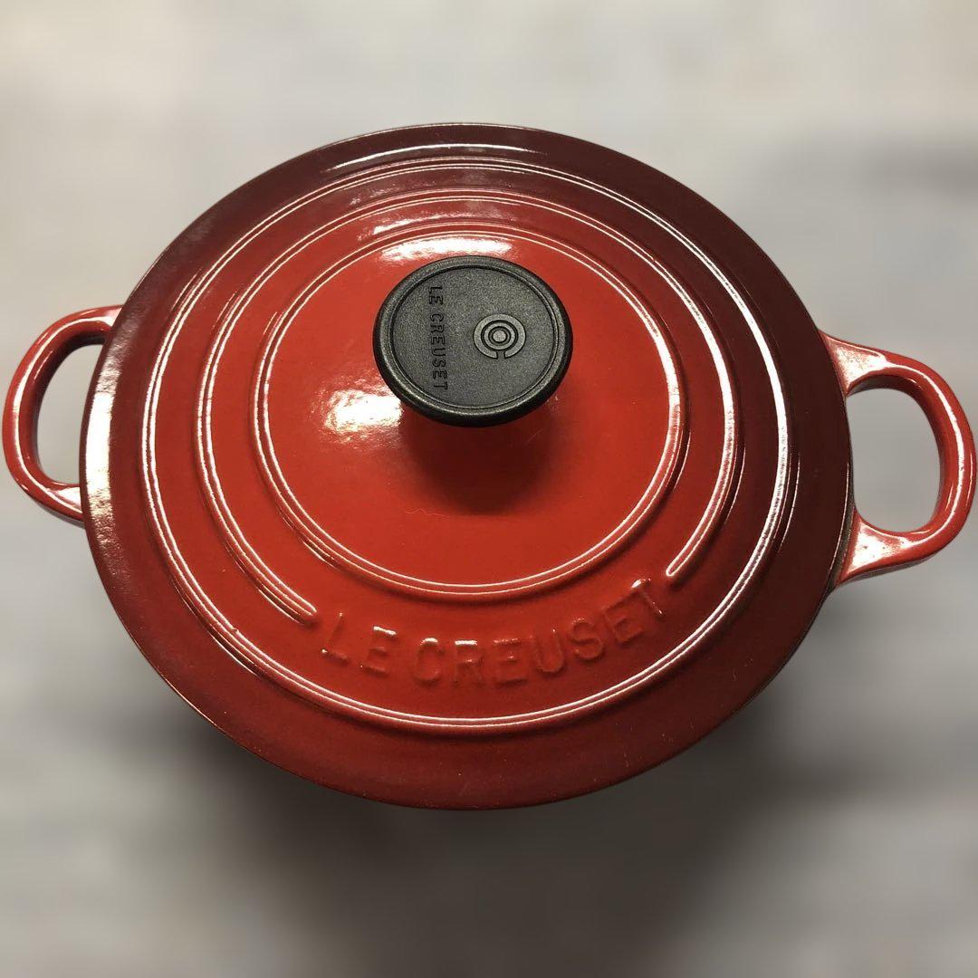 《値下げok》LE CREUSET 鍋 18cm レッド ココットロンド
