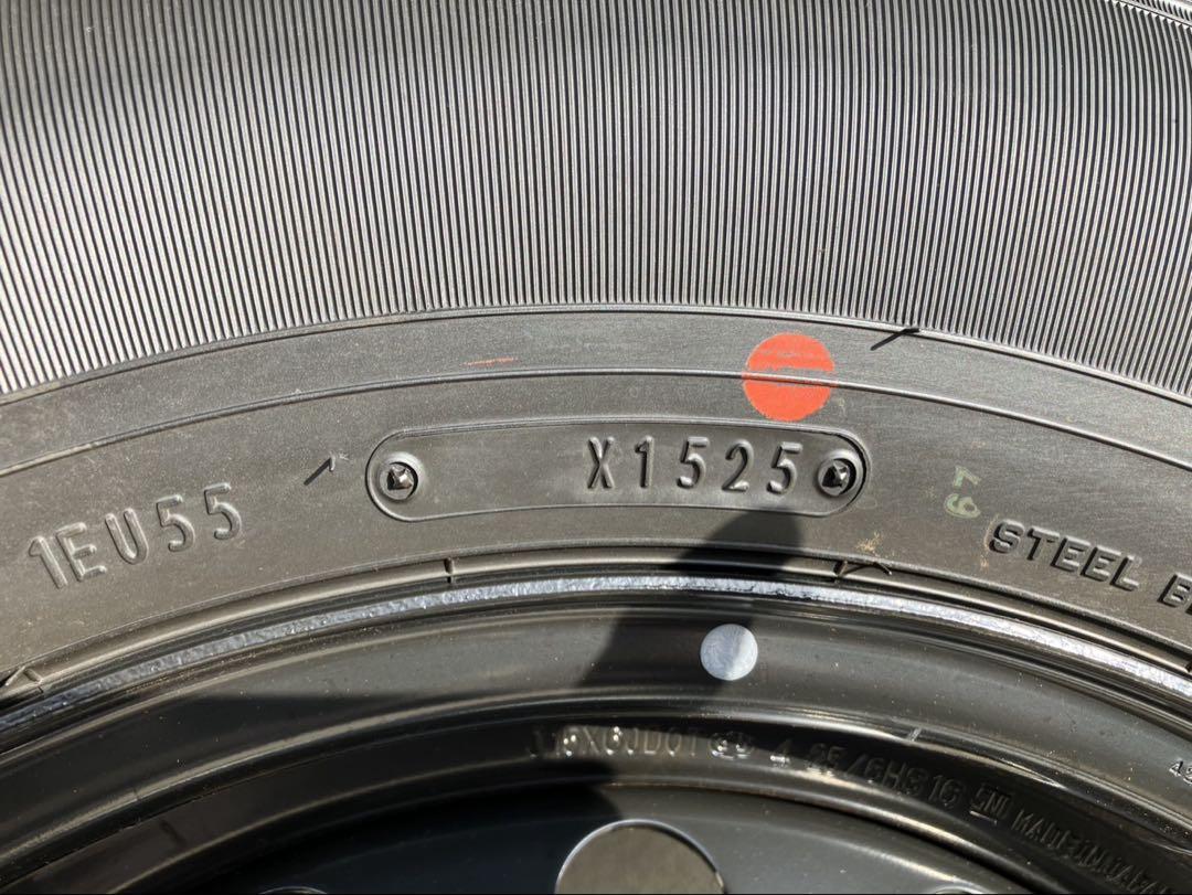 ハイエース　純正　新車外し　ダークプライムS 195/80R 15