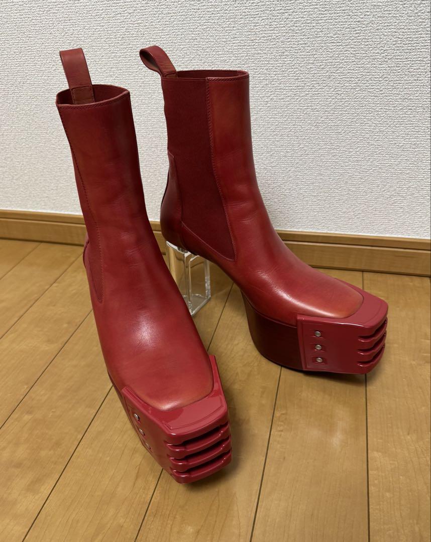 正規品 Rick Owens Grilled Platform Boots 44