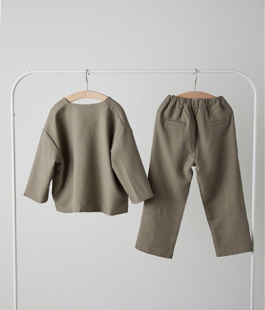 riziere ノーカラージャケットセットアップ 130cm 新品・未使用