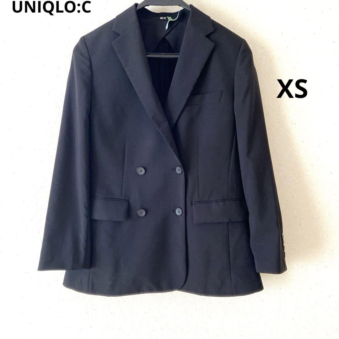 UNIQLO C 感動ダブルジャケット ダークグレー Ｍ ユニクロC 感動ダブルジャケットリラックスフィット ダークグレー M