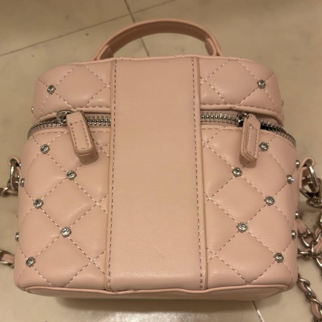 Darich キルティングビジュースクエアミニバッグ ピンク - メルカリ