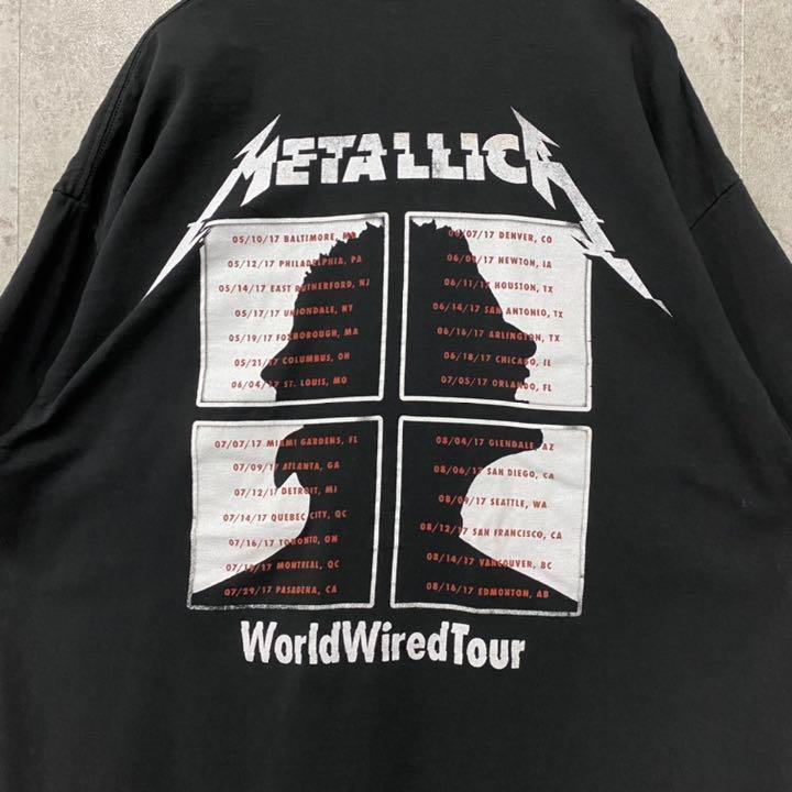 両面プリント バンドTシャツ|ブラック|メンズ2XL