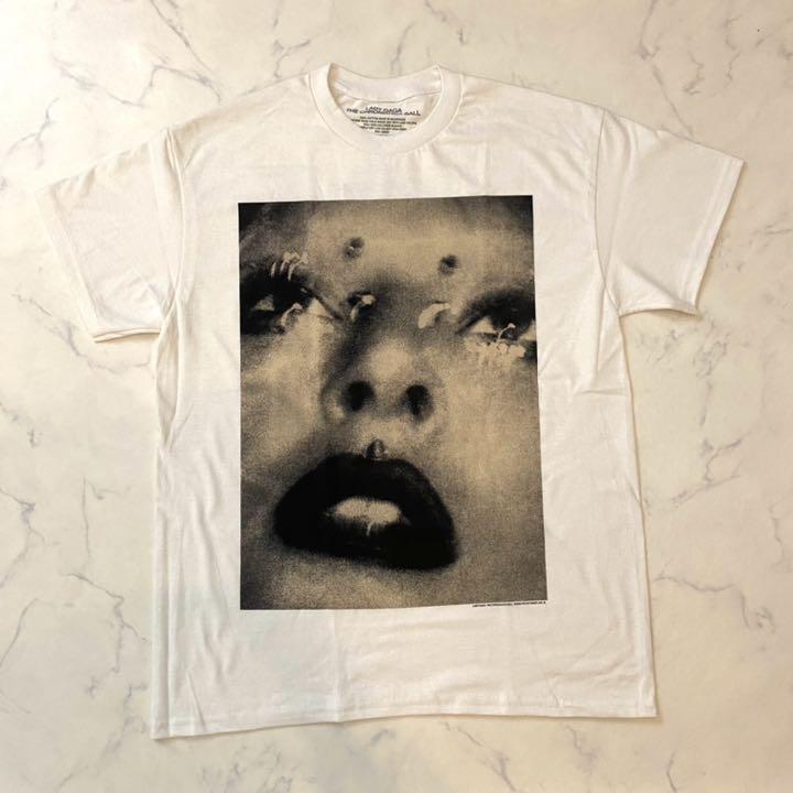 Lady GaGa レディーガガ Tシャツ FACE WHITE XL ラスト1