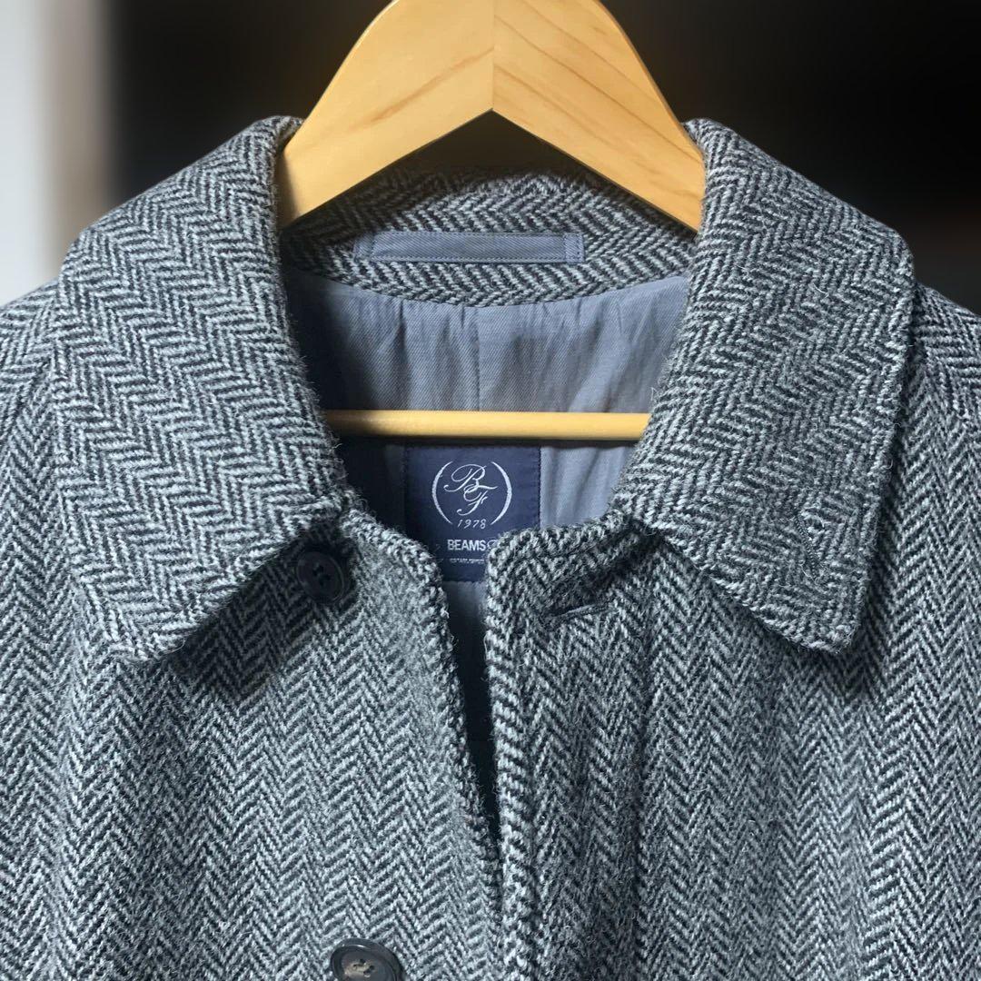 美品】BEAMS F シングル ラグランスリーブ コート