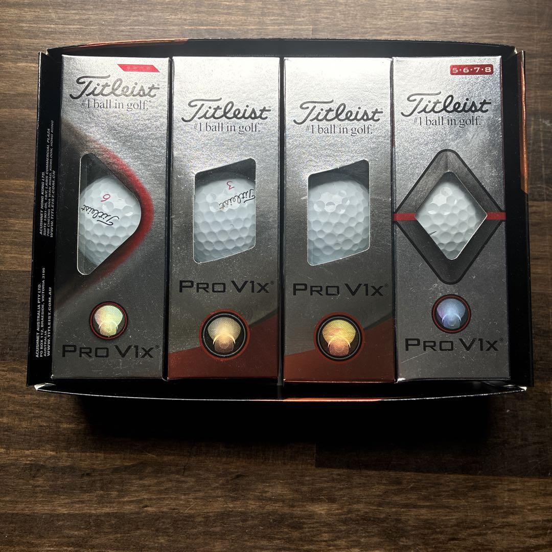 新品　Titleist Pro V1x ゴルフボール 12個