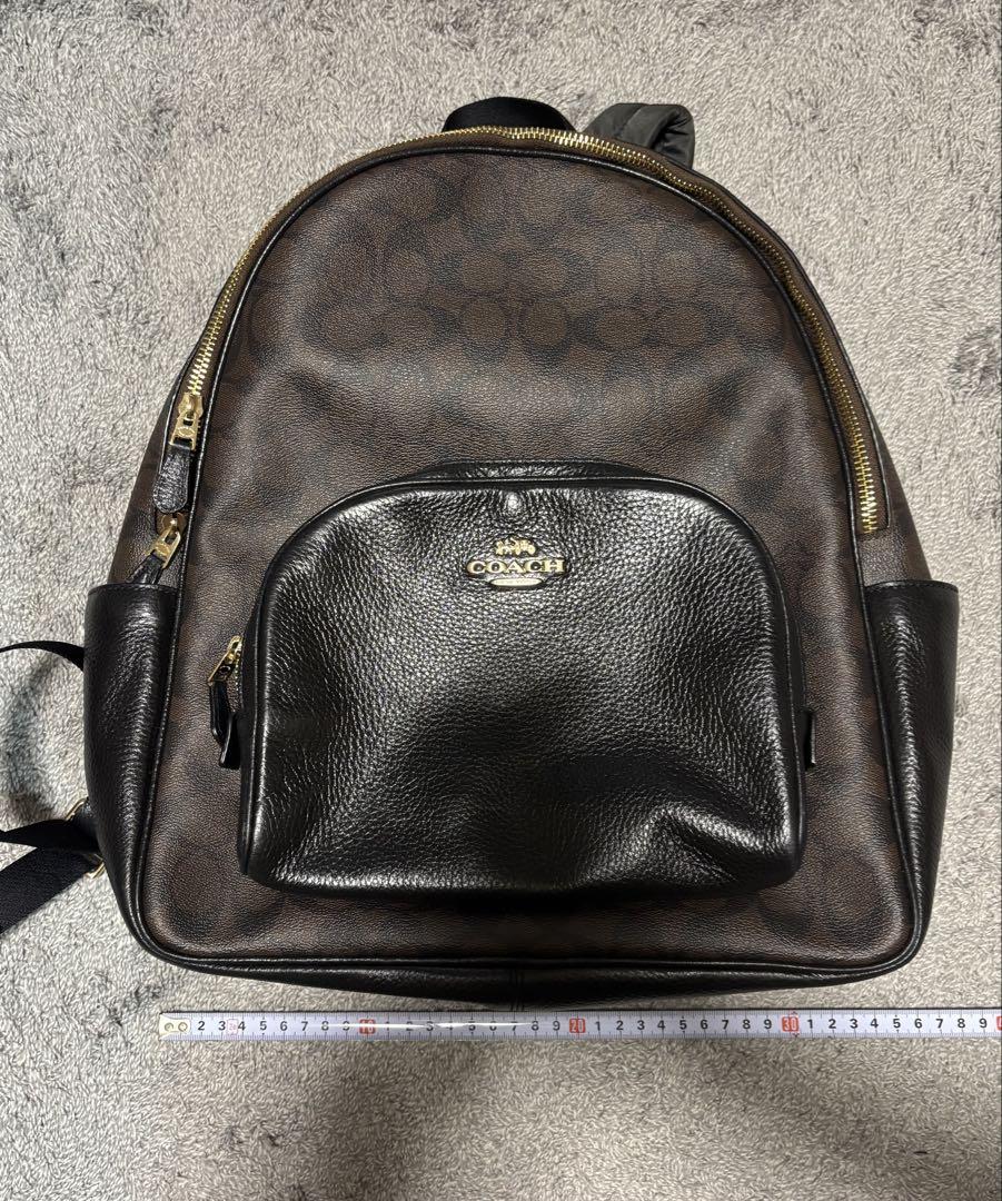 M COACH ダークブラウン バックパック