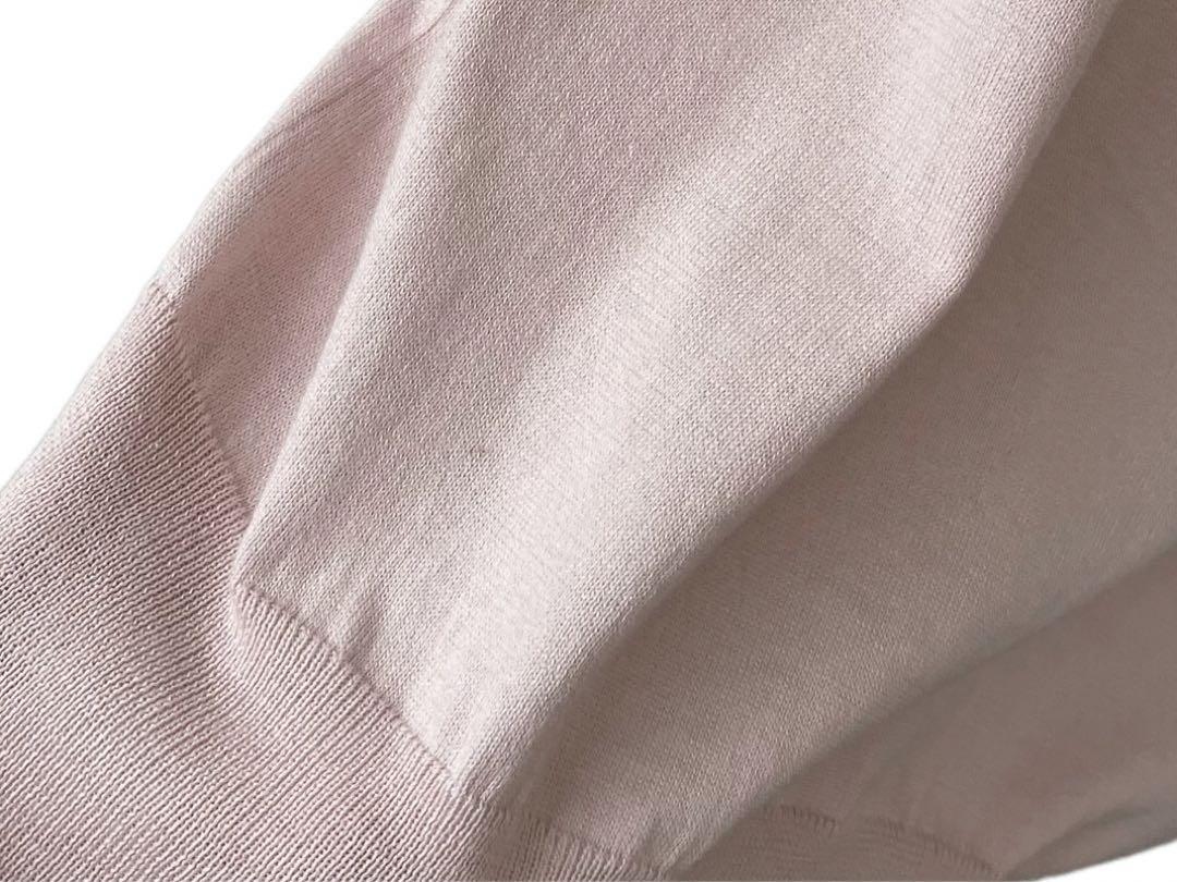 Drawer ドゥロワー コットン シルク タートル ショートスリーブ ニット