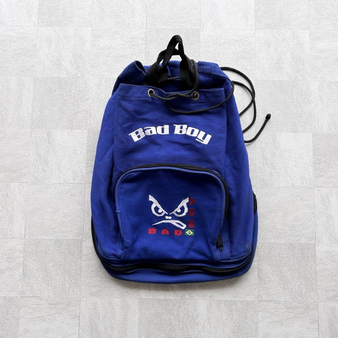 00s archive BAD BOY 刺繍 巾着型 ナップサック リュック