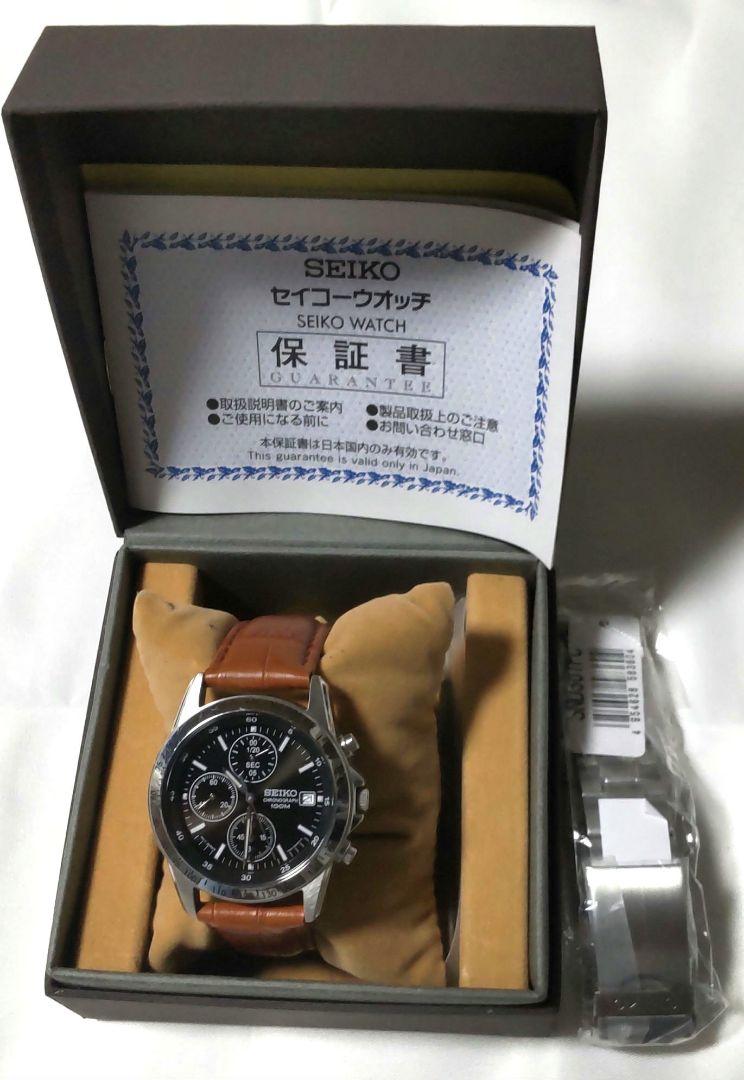 SEIKOクォーツクロノグラフ腕時計
