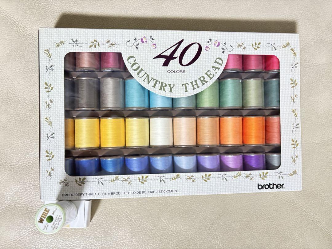 brother 40色 ミシン糸 セット+刺繍下糸